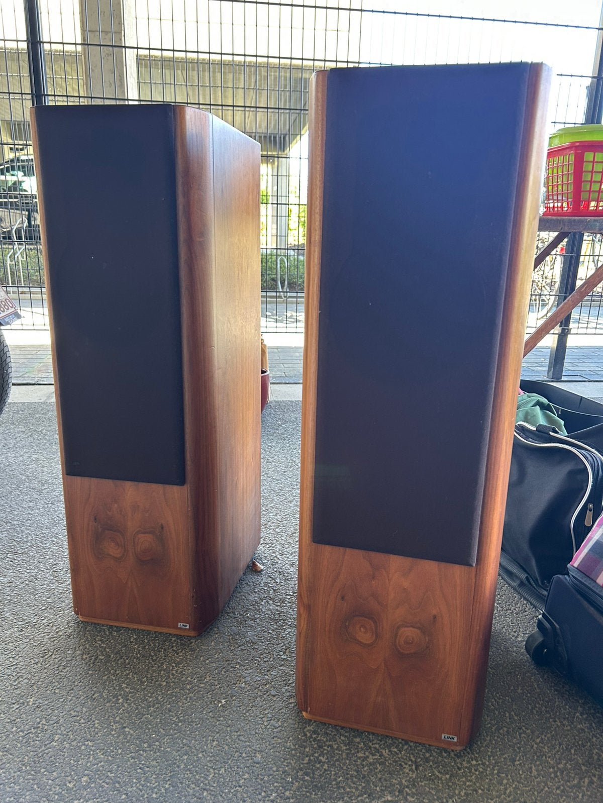 Link Audio M23 luidsprekers - Belgisch, Audio, Tv en Foto, Luidsprekerboxen, Gebruikt, 120 watt of meer, Front, Rear of Stereo speakers