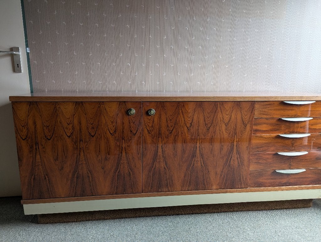 Vintage dressoir kast., 25 à 50 cm, 150 à 200 cm, Enlèvement, Utilisé