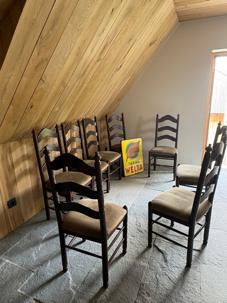 8 stoelen met zachte zitting GRATIS op te halen, Huis en Inrichting, Stoelen, Ophalen