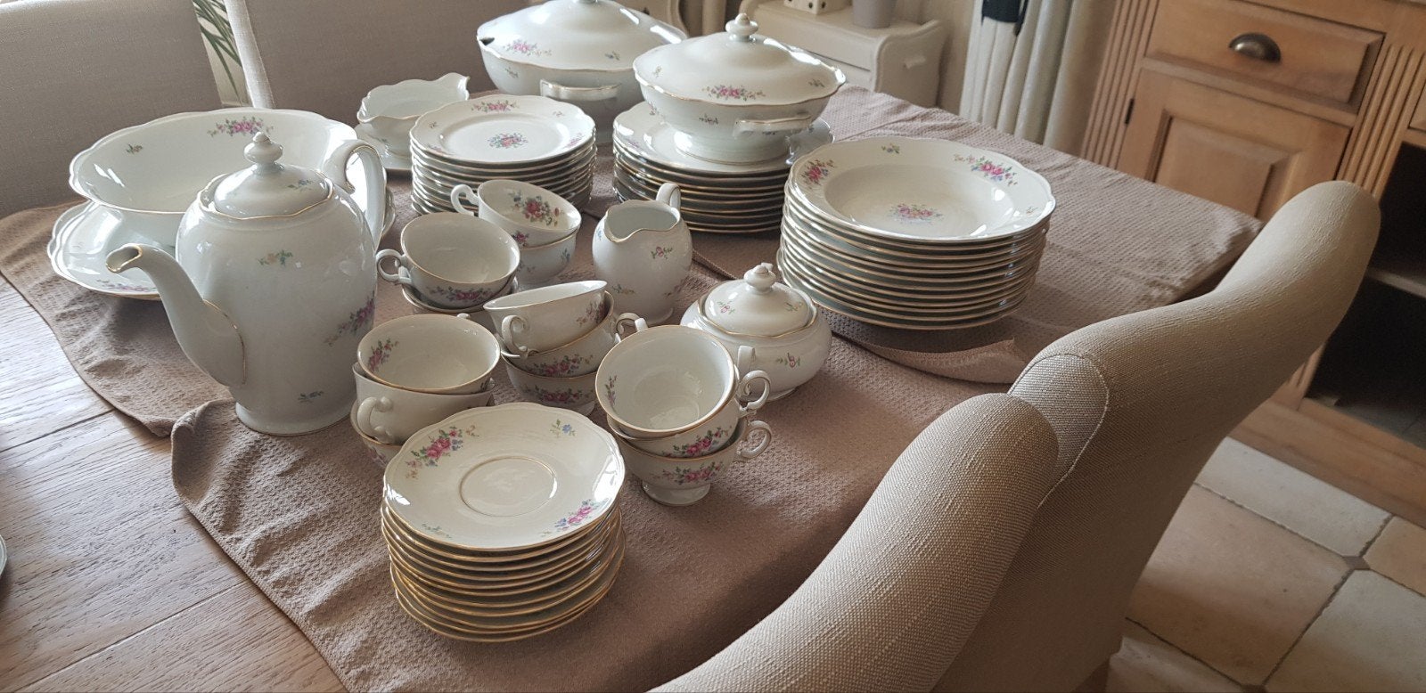 Antiek kpm Pools koffie en eetservies, Antiek en Kunst, Antiek | Servies compleet, Ophalen