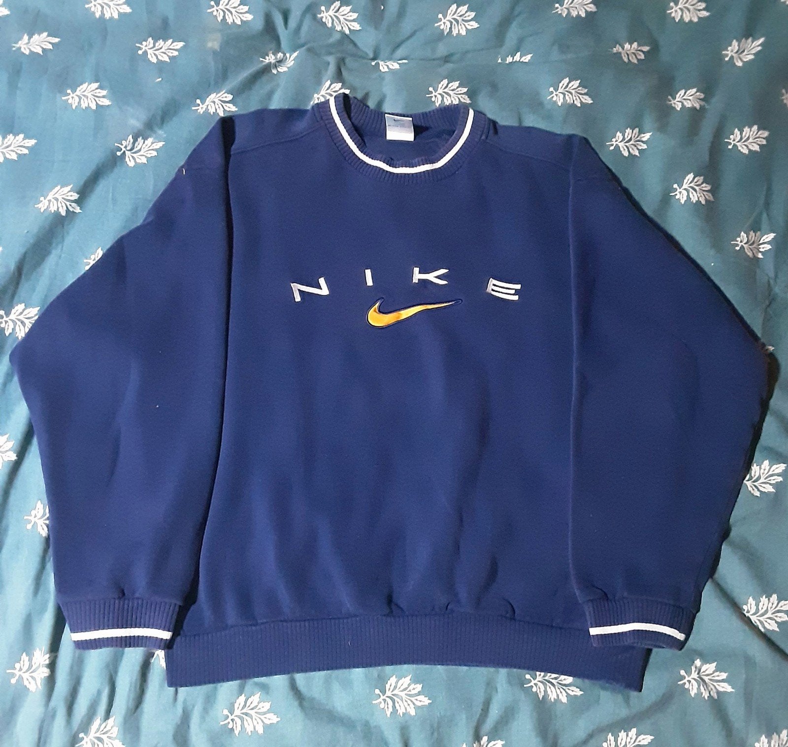Vintage Nike Crewneck Sweatshirt ’90, Kleding | Heren, Maat 52/54 (L), Blauw, Nike, Nieuw