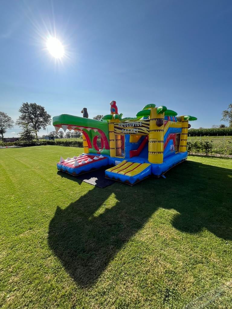 Springkasteel crocodile, Kinderen en Baby's, Speelgoed | Buiten | Springkussens, Ophalen