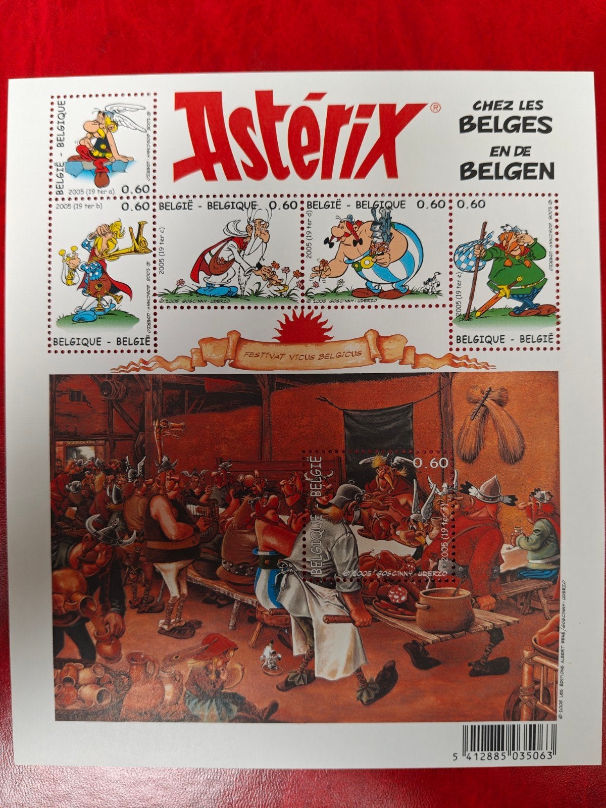 België postzegel vel 2005 Asterix postfris, Ophalen of Verzenden, Postfris