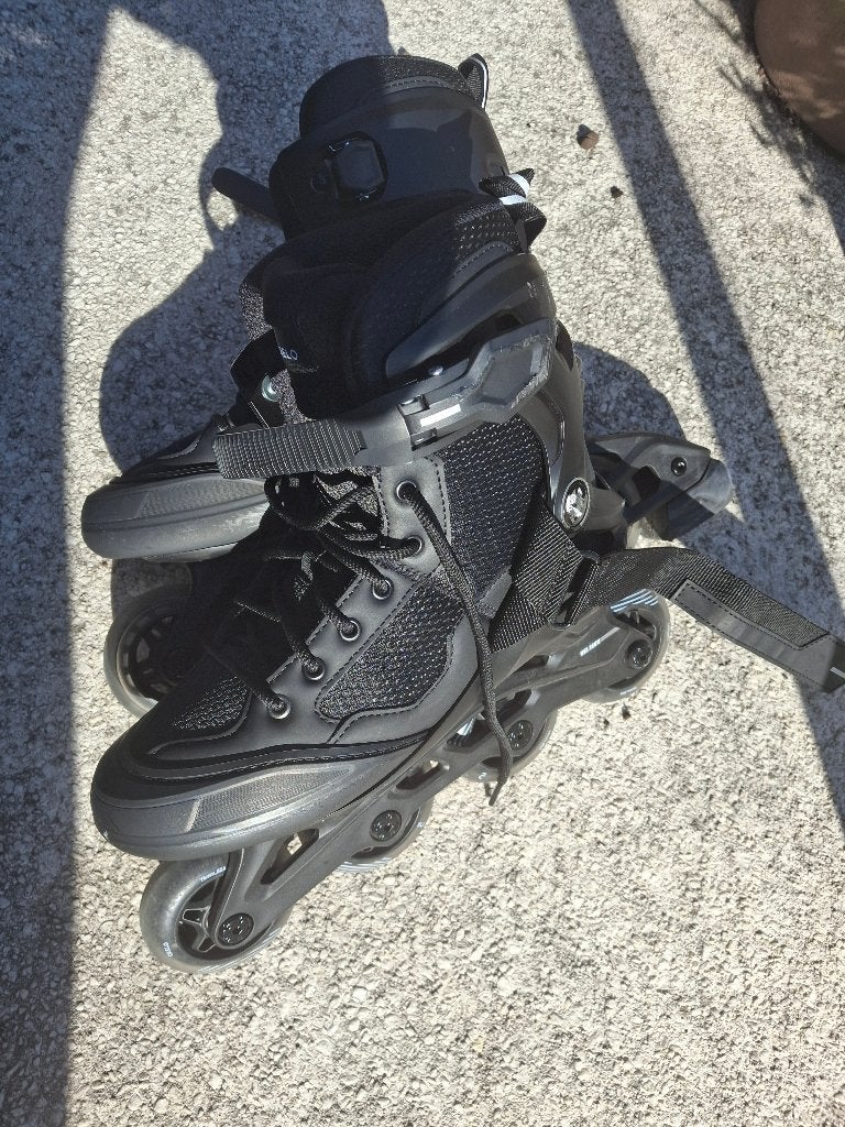 OXELO Fitness skates voor volwassenen FIT100 zwart, Sport en Fitness, Overige merken, Verstelbaar, Nieuw, Ophalen of Verzenden