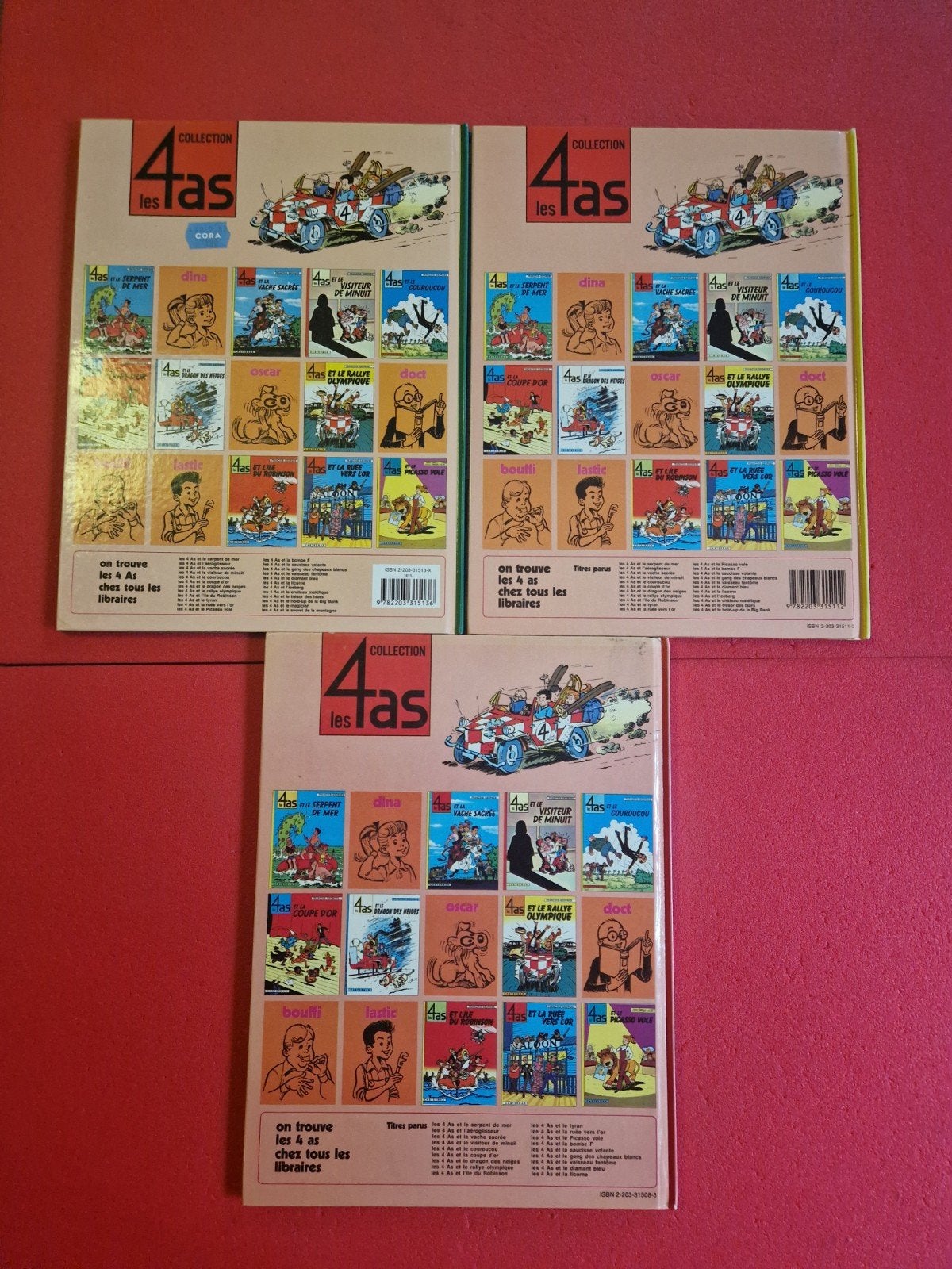 lot de 3 bd les 4 as, Enlèvement ou Envoi