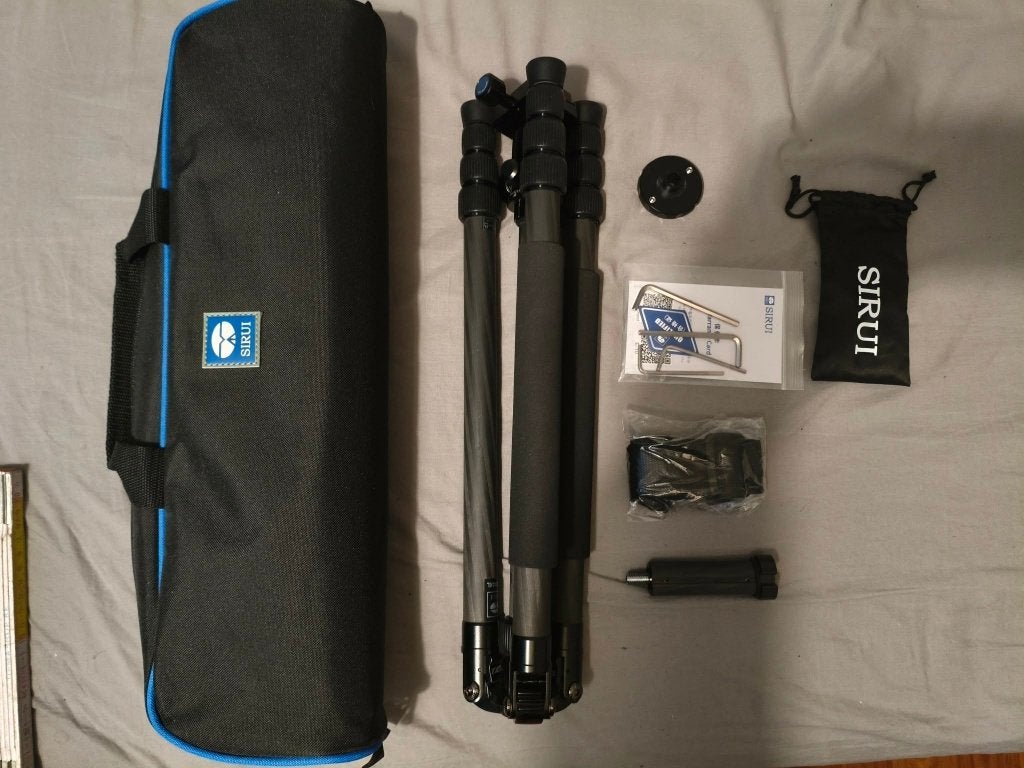 Sirui T-1204XL Carbon Traveller + E-10 head, Ophalen, Balhoofd, Nieuw, 150 tot 175 cm