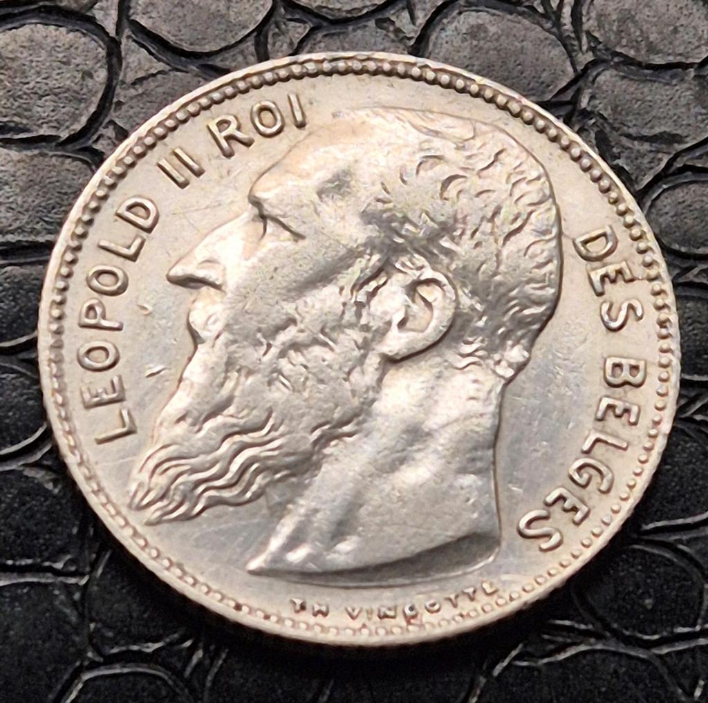 1 Franc  1909   Leopold ll, Postzegels en Munten, Munten | België, Zilver, Ophalen of Verzenden, Losse munt, Zilver