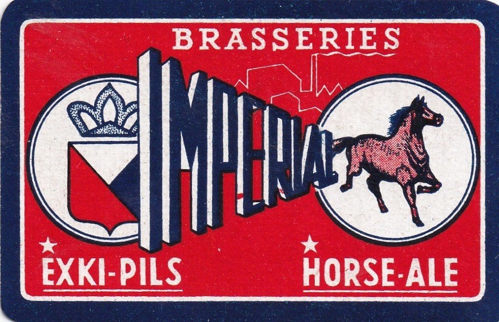 + 1 / S K BIER EXKI PILS IMPERIAL  HORSE ALE, Verzamelen, Ophalen of Verzenden, Nieuw, Speelkaart(en)