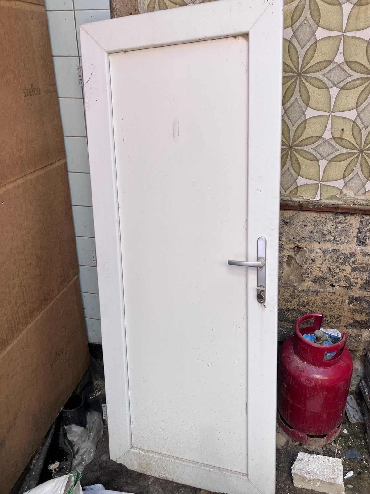Porte extérieure en PVC, Bricolage & Construction, Enlèvement, Comme neuf, Porte extérieure