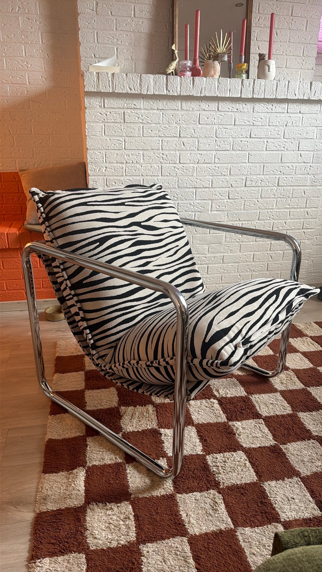 Viral Jysk zebra fauteuill, Ophalen, Nieuw