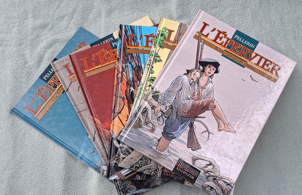 L' Epervier. Tomes,1,2,3,4,5,6. Bd, Plusieurs BD, Enlèvement ou Envoi, Utilisé, Pellerin