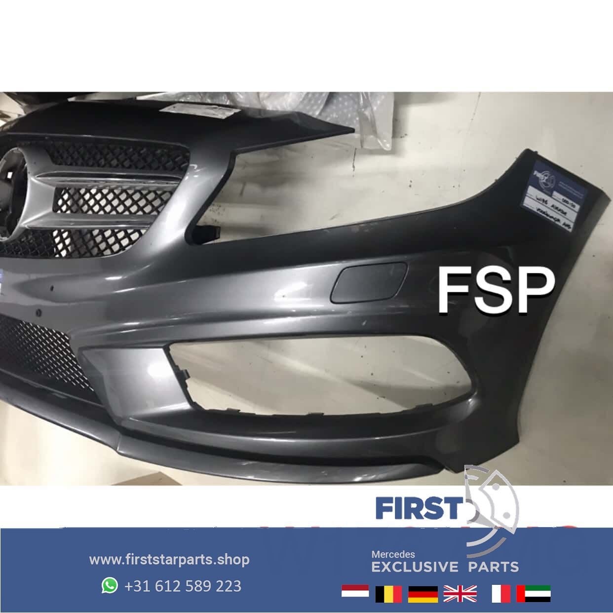 W176 AMG VOORBUMPER PRE FACELIFT Mercedes A Klasse 2012-2018, Gebruikt, -, Voor, Ophalen of Verzenden