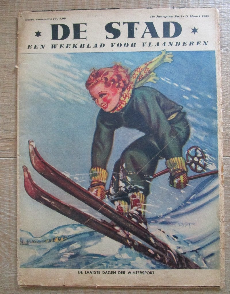 2 oude weekbladen " De Stad " 1938, Ophalen of Verzenden, Gelezen, Overige typen