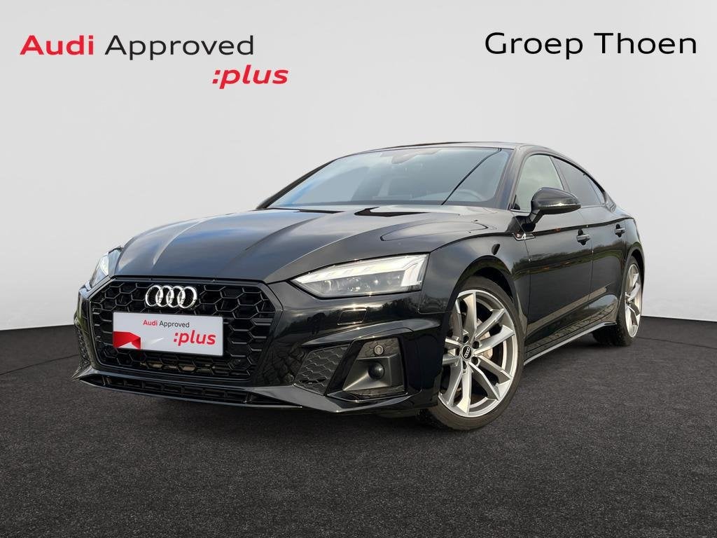 Audi A5 Sportback A5 Sportback 40 TFSI S line OPF S tronic, Automaat, Zwart, Lederen bekleding, A5
