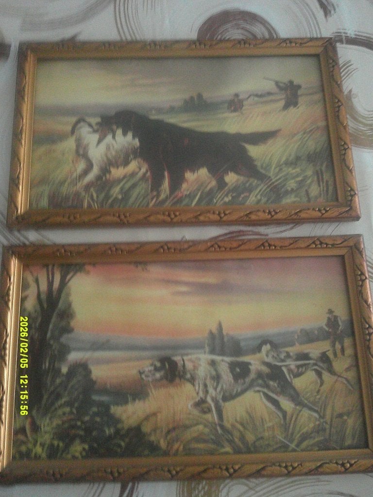 *2 magnifiques tableaux anciens avec un beau cadre, Antiquités & Art, Enlèvement ou Envoi, Panneau
