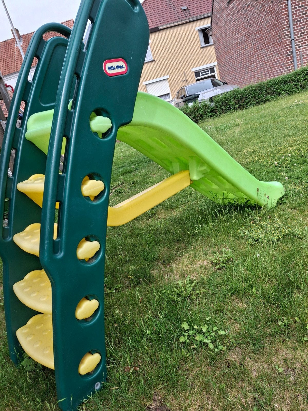 Toboggan jaune vert Little Tikes 150 cm, Enfants & Bébés, Enlèvement, Utilisé, Toboggan