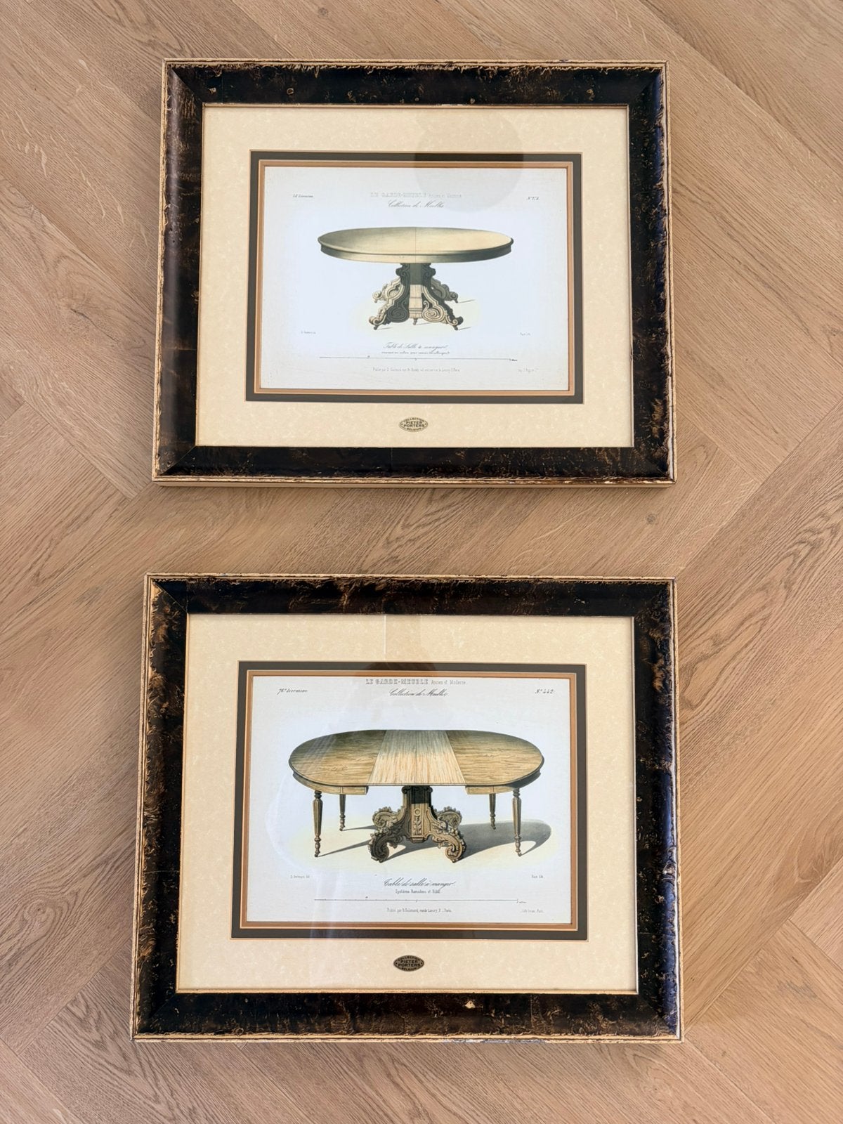 Prachtige set 2 Pieter Porters Collection België ingelijst, 52 cm, Enlèvement ou Envoi, Avec image, 44 cm