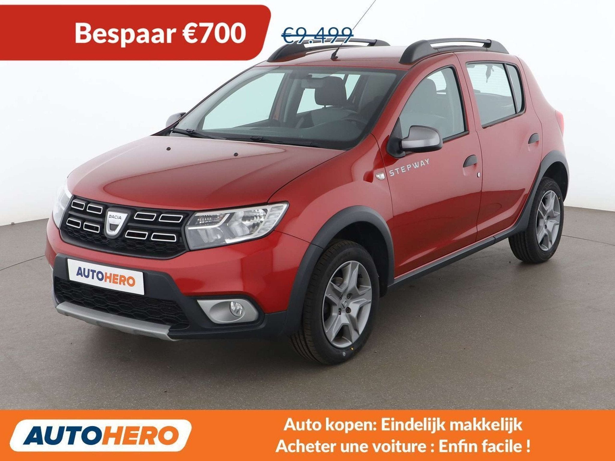Dacia Sandero 0.9 TCe Stepway Prestige (bj 2017), 898 cc, Stof, Gebruikt, Zwart