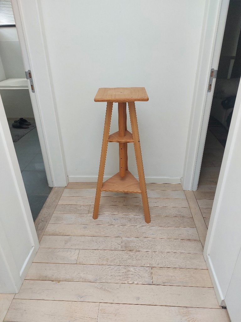 Tripode de sculpteur en bois, Beige, Enlèvement, Bois, Moderne
