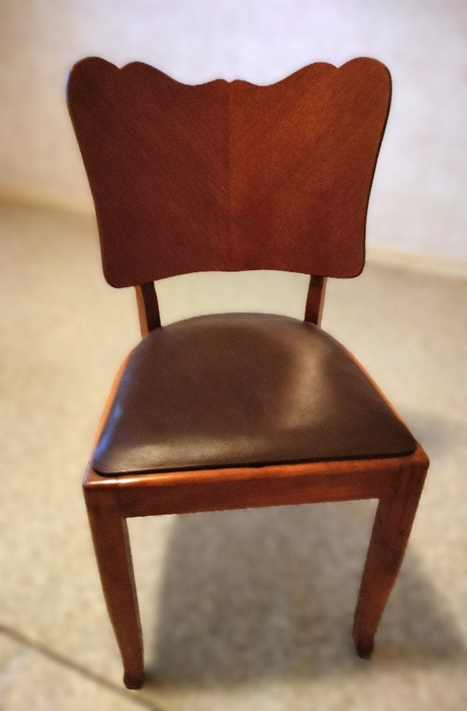 Lot de 2 Chaises de Salle à Manger Art Déco Authentiques, Enlèvement