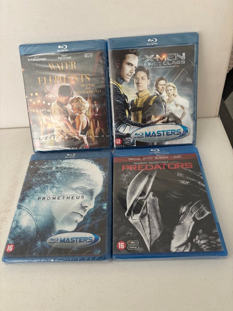 Lot 4 nieuwe Blu-rays met cellofaan X-Men: het begin, Ophalen, Film, Actie, Blu-ray