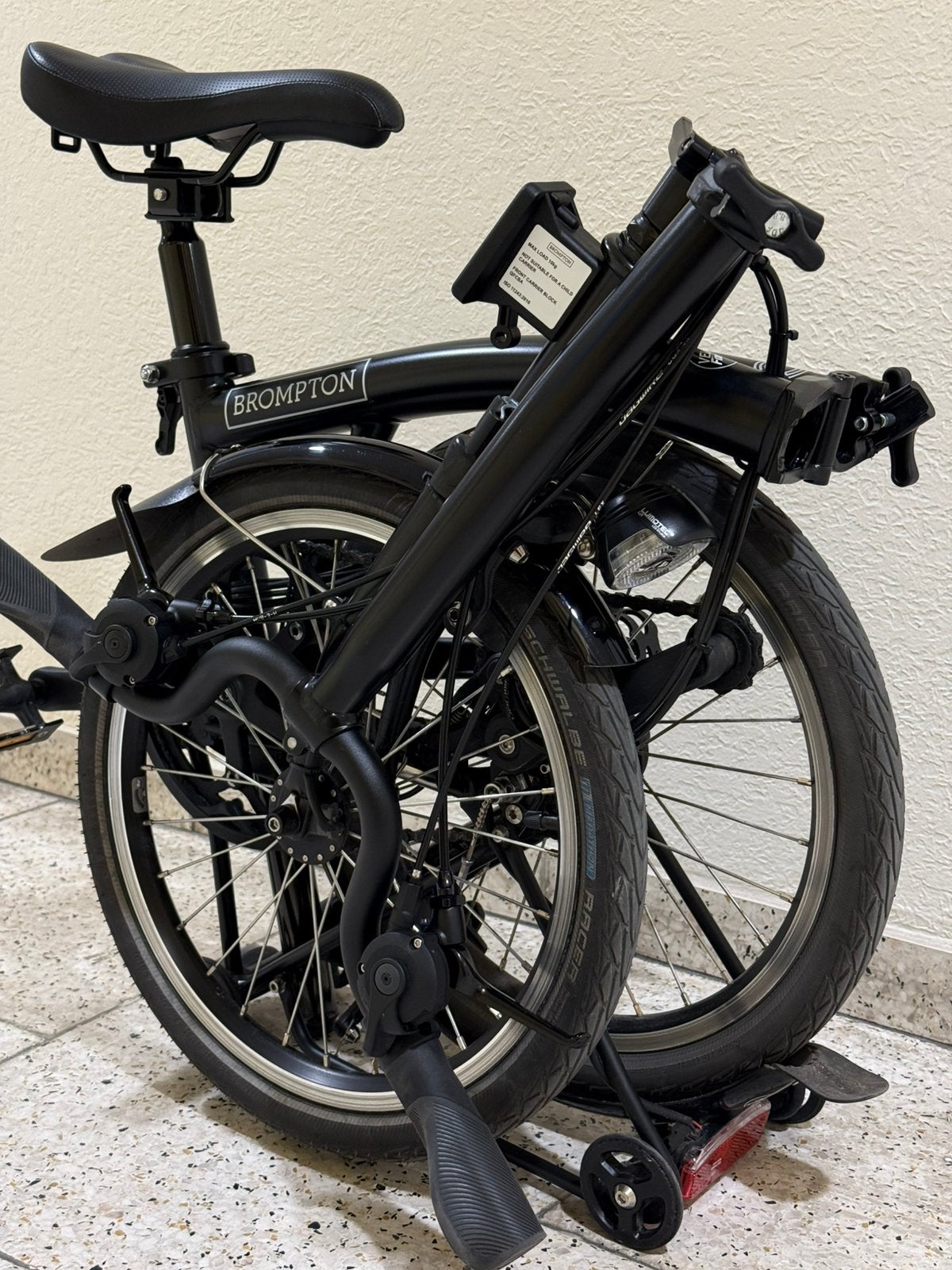 Brompton - FULL BLACK - M12 - L - 2025 version, Enlèvement, Comme neuf, Brompton, Vitesses