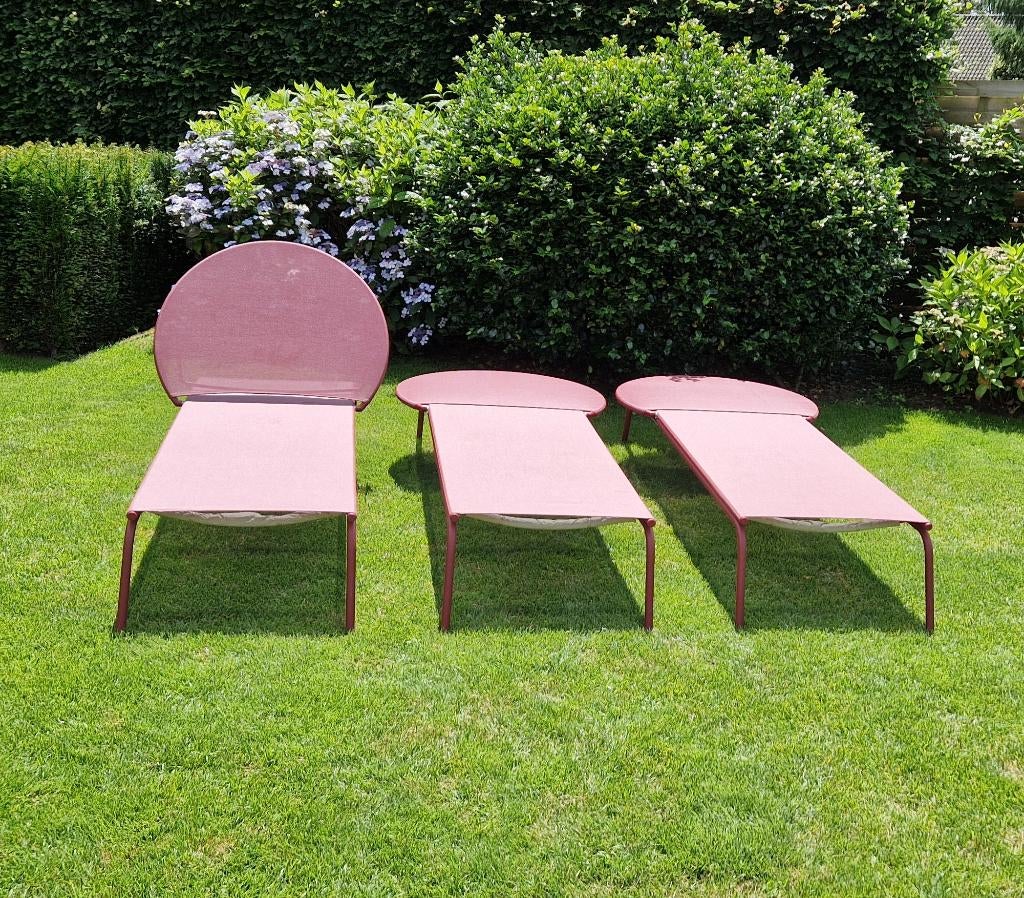 ligstoel, Tuin en Terras, Ophalen, Zo goed als nieuw, Aluminium, Verstelbaar