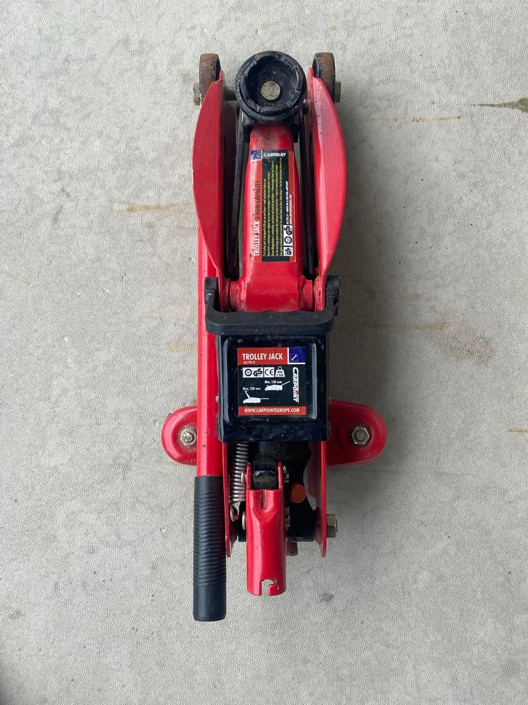 Carpoint garagekrik 2 ton – hydraulische trolley jack, Ophalen, Garagekrik