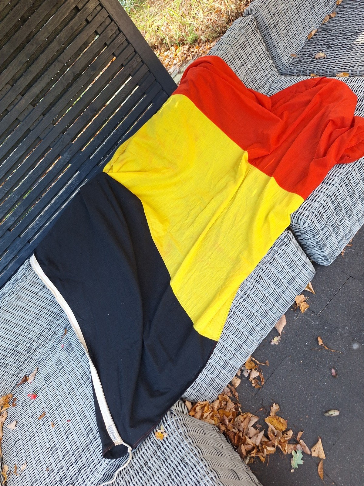 Belgische vlag. 200x150, Ophalen
