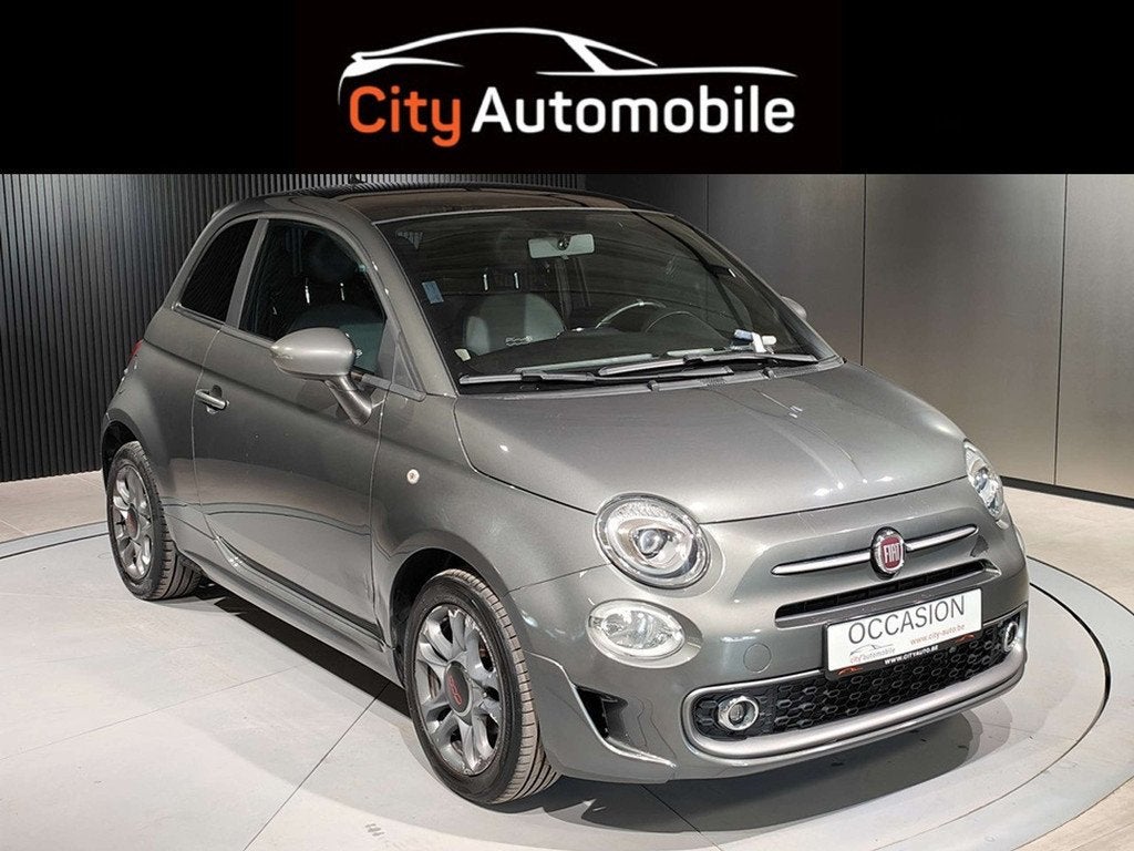 Fiat 500 1.2i BOITE AUTO GPS BLUETOOTH TOIT PANO, Argent ou Gris, Achat, Euro 6, 69 ch