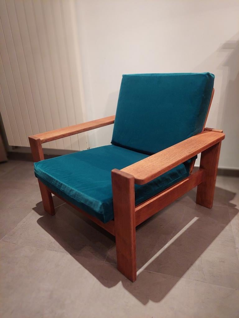 Vintage massieve 1zit fauteuils, Huis en Inrichting, Fauteuils, Ophalen