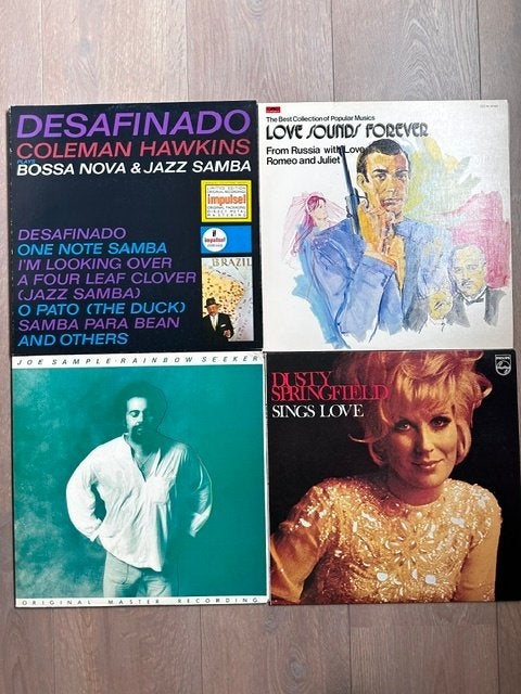 4 oude LP's apart te koop (Jazz, Soul), CD & DVD, Vinyles | Compilations, Utilisé, Enlèvement ou Envoi