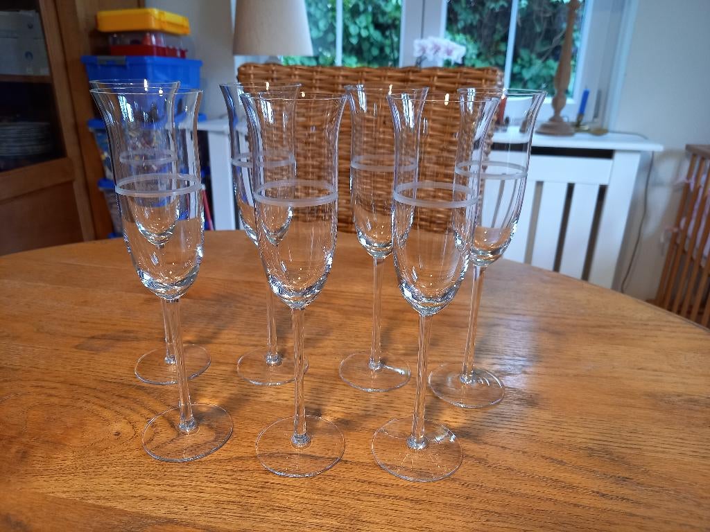 Flûtes champagne et verres à vin d'Arques  Mikasa, Enlèvement, Comme neuf, Autres types