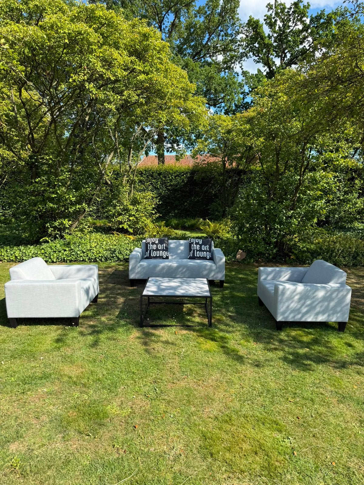 Luxe Loungeset sunbrella | Direct leverbaar, Tuin en Terras, Tuinsets en Loungesets, Ophalen, Loungeset