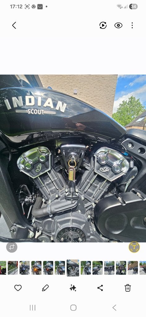 INDIAN BOBBER SCOUT, Motos, Motos | Harley-Davidson, Particulier, Autre, plus de 35 kW, 2 cylindres, Permis Moto A, Éclairage LED