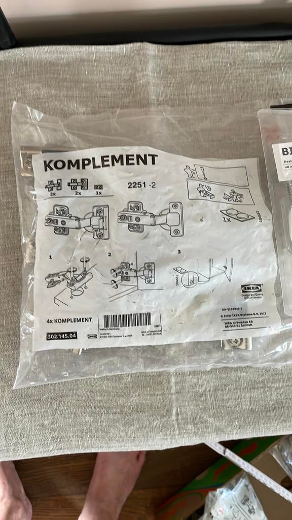 Komplement, Enlèvement, Neuf, Inox, Charnière