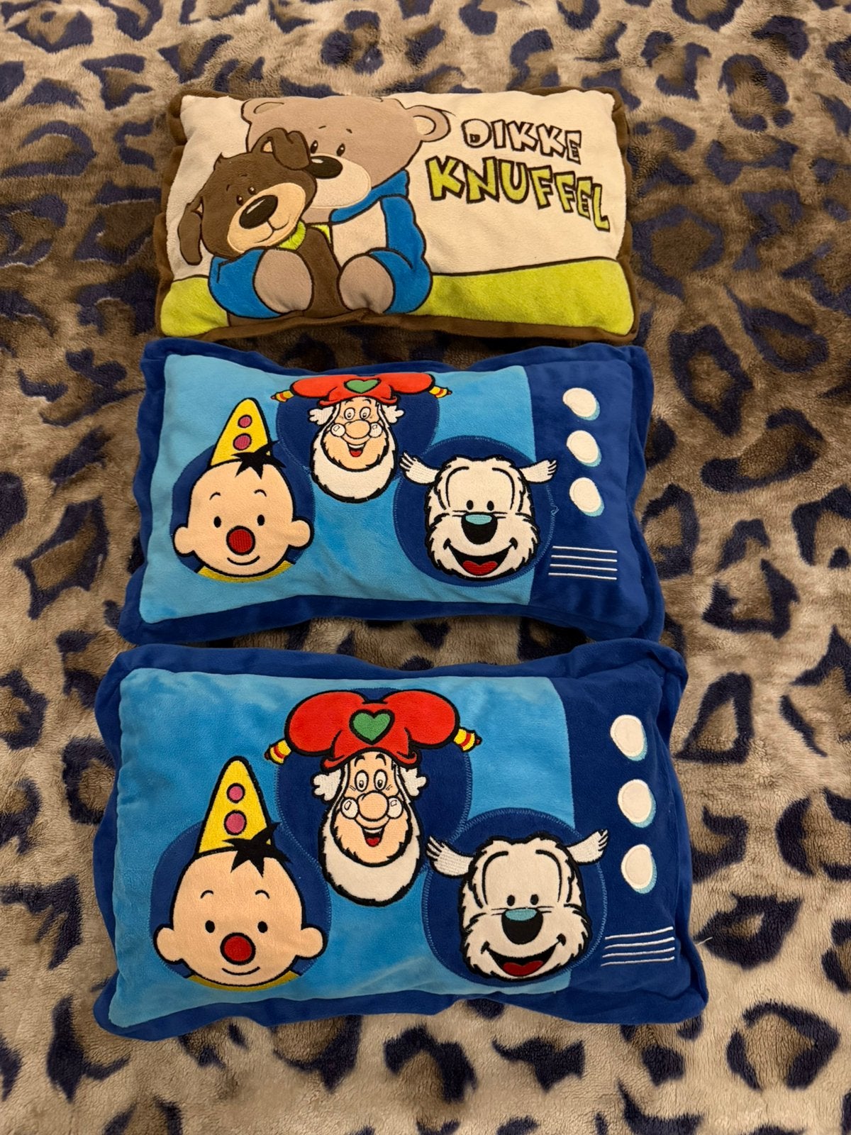 Set van 3 kinderkussens (Samson & Marie / Plop), Kinderen en Baby's, Ophalen, Zo goed als nieuw