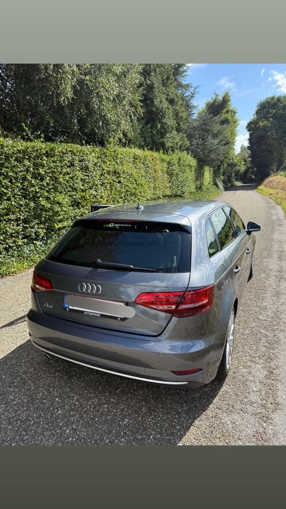 Audi A3 2017, grijs, Auto's, Leder en Stof, 5 deurs, Particulier, Zilver of Grijs