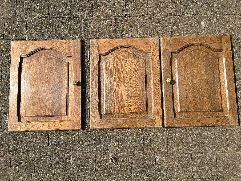 Portes placard en chêne (44,5 x 56,5 cm), Maison & Meubles, Armoires | Penderies & Garde-robes, Chêne, Enlèvement ou Envoi