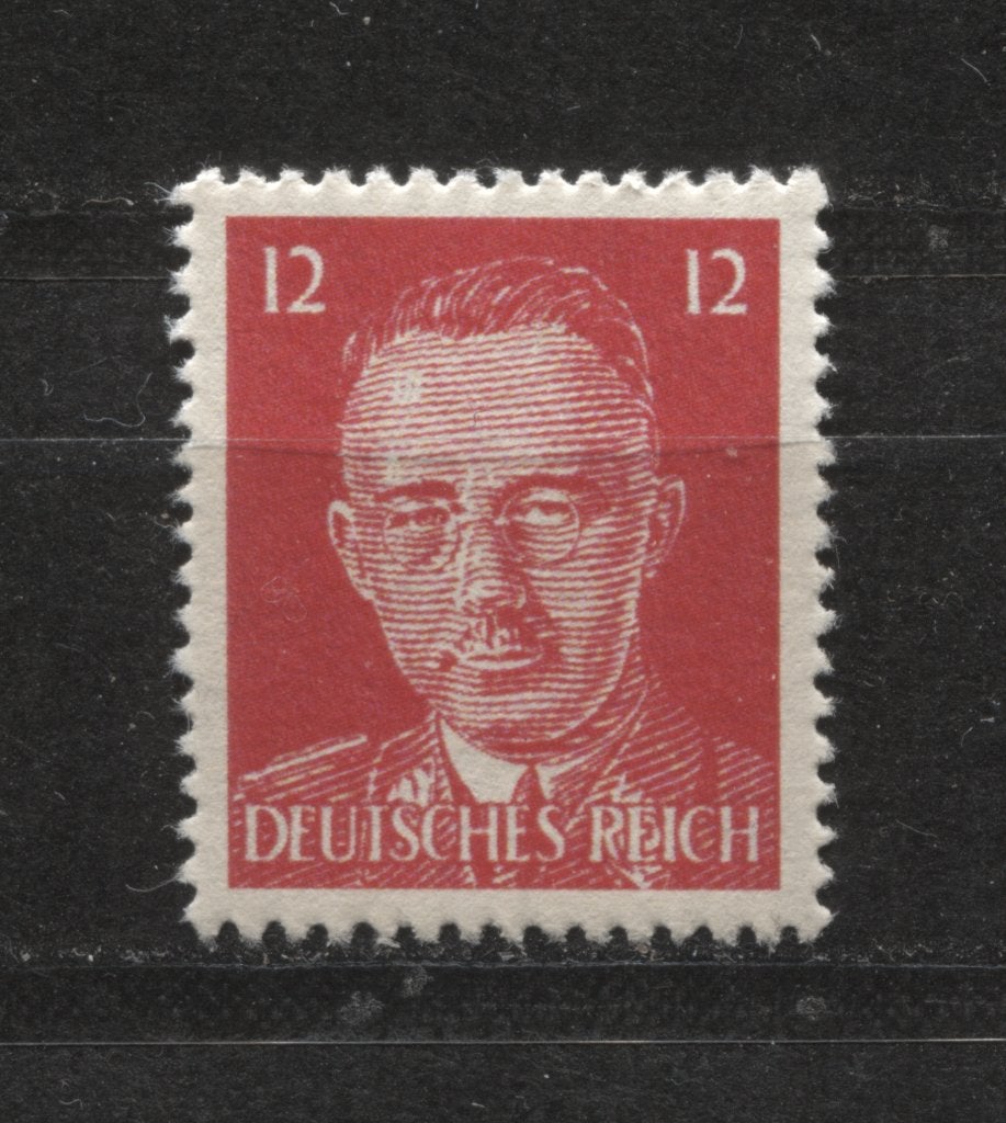 Propaganda postzegel met afbeelding Heinrich Himmler, Verzenden, Landmacht, Foto of Poster