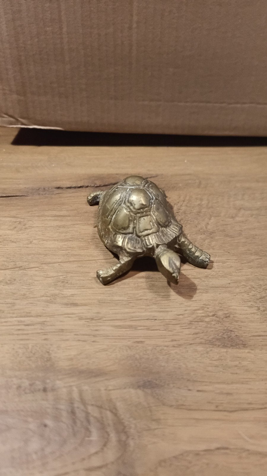 Vintage Messing Schildpad – Gedetailleerd Geelkoper, Enlèvement ou Envoi, Cuivre