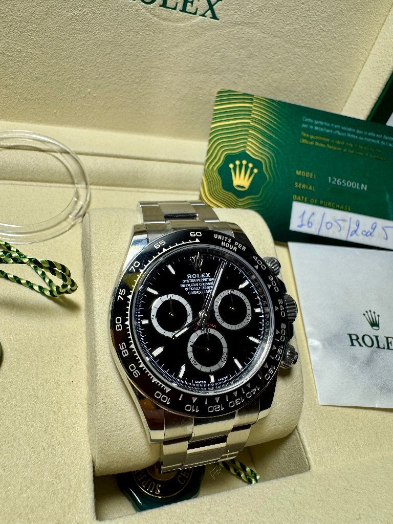 Rolex Daytona 2026 fond noir, Montre-bracelet, Rolex, Enlèvement, Acier