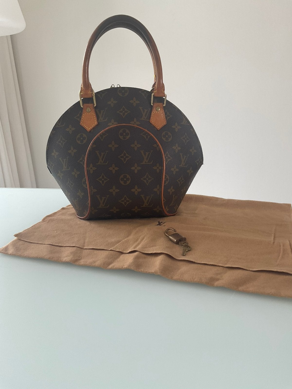 Handtas Louis Vuiton, Ophalen, Zo goed als nieuw, Bruin, Handtas