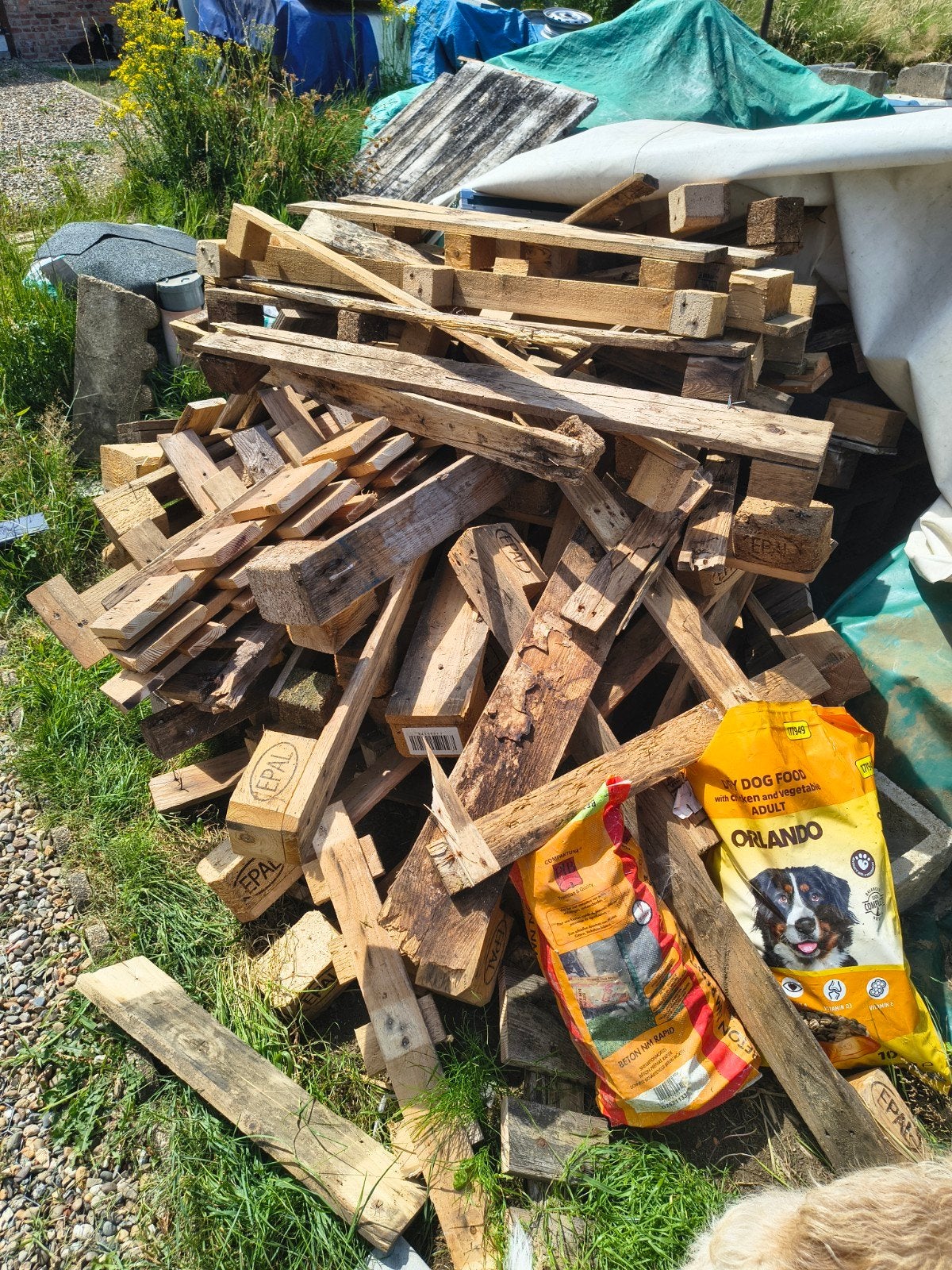 Gratis droog hout van pallets, Tuin en Terras, Brandhout, Ophalen