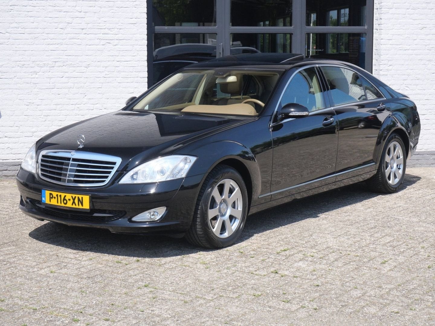 Mercedes-Benz S 350 Lang LPG Schuifdak Youngtimer, Auto's, Automaat, Zwart, Berline, 242 g/km