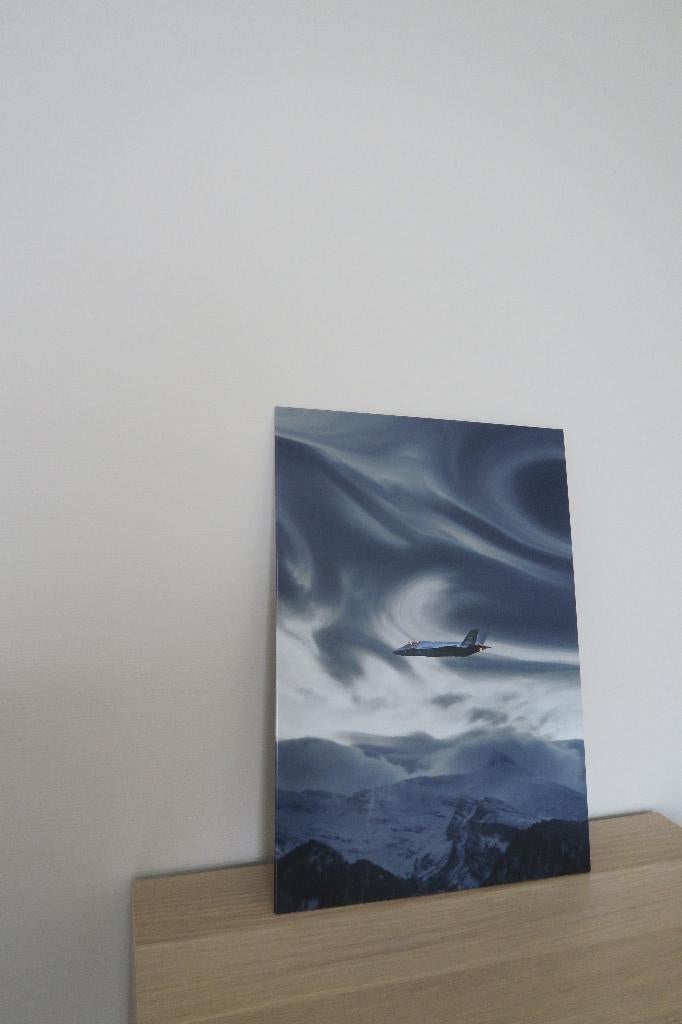 Displate poster - militaire straaljager, Ophalen of Verzenden, Sport, A1 t/m A3, Rechthoekig Staand