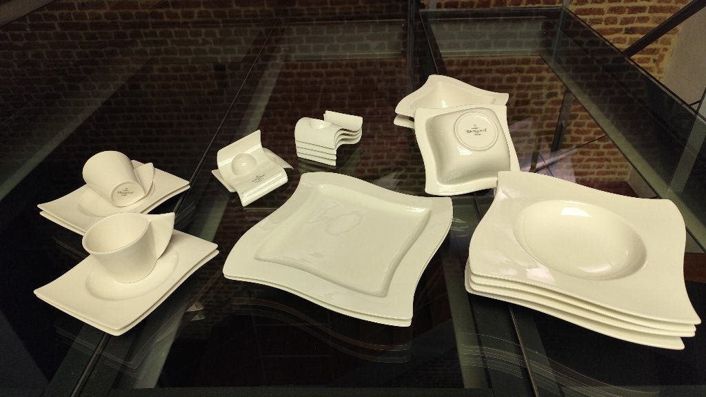 villeroy & boch WAVE servies, Ophalen, Villeroy & Boch, Zo goed als nieuw, Bord(en)