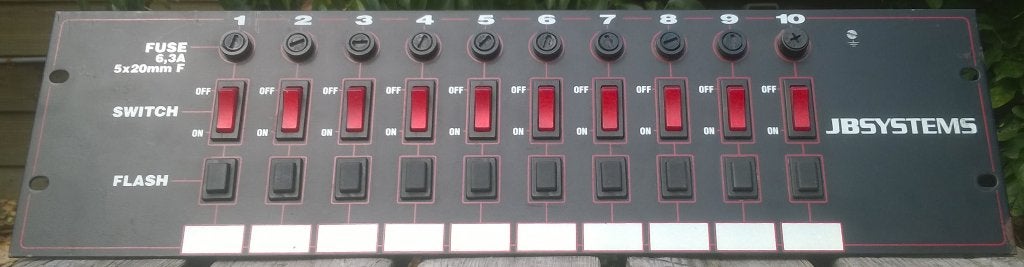 Schakelpaneel met 10 schakelaars, 19 inch 3HE, Ophalen of Verzenden, Gebruikt, Overige instrumenten