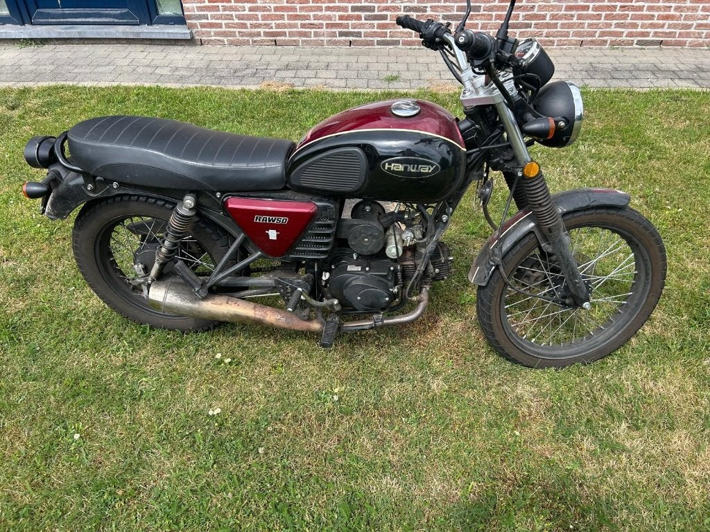 Hanway raw 50cc, Fietsen en Brommers, Brommers | Overige merken, Ophalen, Gebruikt, 49 cc, Klasse B (45 km/u)