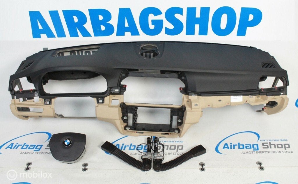 Airbag kit - Tableau de bord noir beige HUD BMW F10, Enlèvement ou Envoi, Utilisé